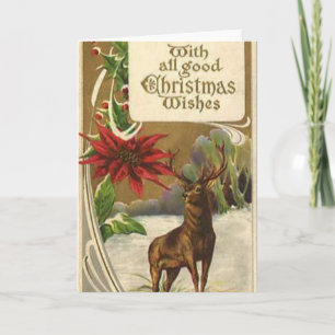 Tarjeta Festiva Cantando Navidades Carols