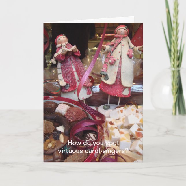 Tarjeta Festiva Cantantes de Carol (Anverso)