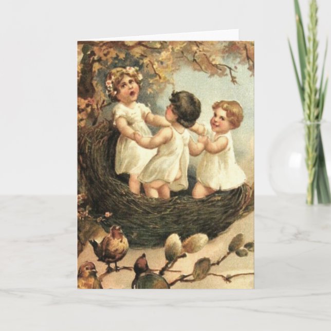 Tarjeta Festiva ¡Cante de la primavera! (Anverso)