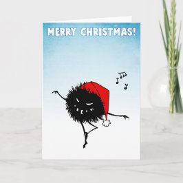 Tarjeta Festiva Canto bailando Navidades malvados Bug