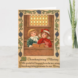 Tarjeta Festiva Canto de niños