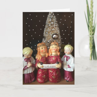 Tarjeta Festiva Canto de niños de ángeles y coros