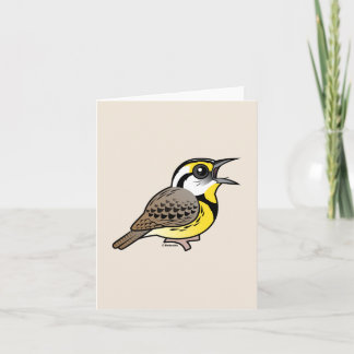 Tarjeta Festiva Canto Meadowlark del este