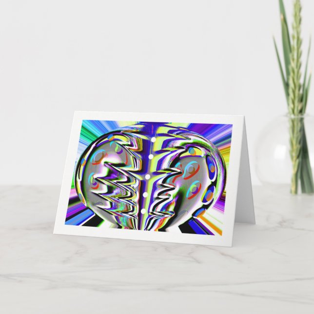 Tarjeta Festiva Caos cósmico (Anverso)