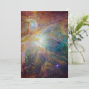 Tarjeta Festiva Caos en el corazón de la composición Spitzer Hubbl