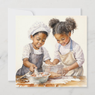 Tarjeta Festiva Caos en la cocina: Día de la Madre