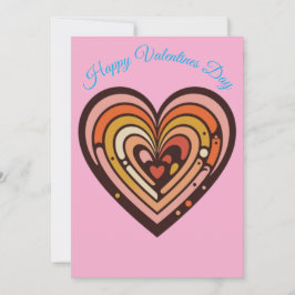 Tarjeta Festiva Capas de Amor, Feliz Día de San Valentín