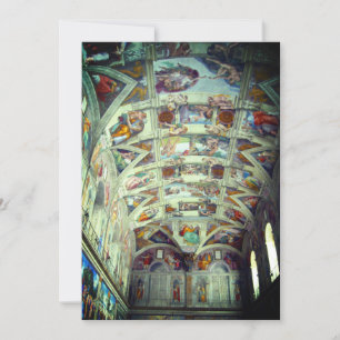 Tarjeta Festiva capilla sixtina