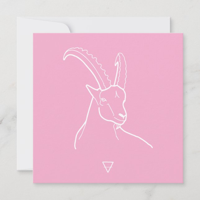 Tarjeta Festiva Capricorn (Anverso)