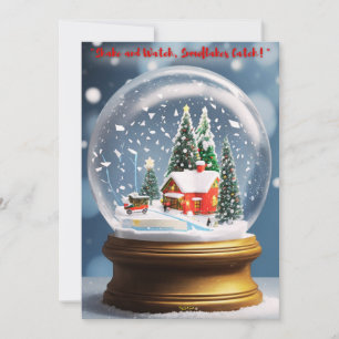 Tarjeta Festiva Captura de copos de nieve de Shake and Watch