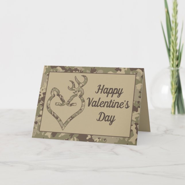 Tarjeta Festiva Captura de Deer Valentine (Anverso)
