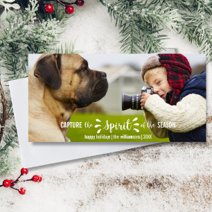 Tarjeta Festiva Captura la tipografía sincera del espíritu de los