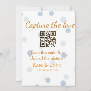 Tarjeta Festiva Capturar el amor añadir QR escanear subir imagen a