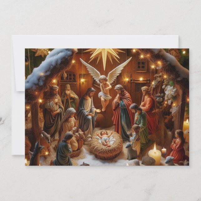 Tarjeta Festiva Capturar el espíritu de los Navidades | Fotografía (Anverso)