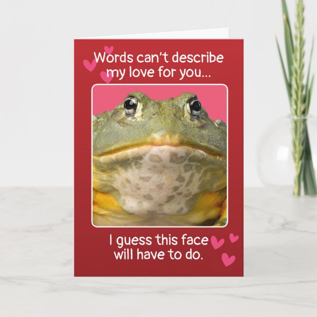 Tarjeta Festiva Cara de Personalizable Día de San Valentín diverti (Anverso)