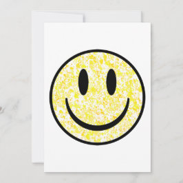 Tarjeta Festiva Cara de sonrisa salpicada