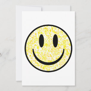 Tarjeta Festiva Cara de sonrisa salpicada