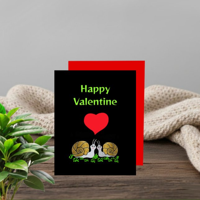 Tarjeta Festiva Caracoles con corazón (Subido por el creador)