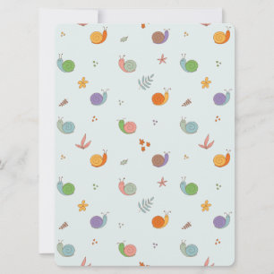 Tarjeta Festiva Caracoles divertidos