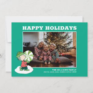 Tarjeta Festiva Caramelo de menta de Linus