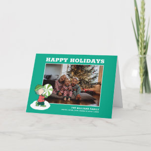 Tarjeta Festiva Caramelo de menta de Linus