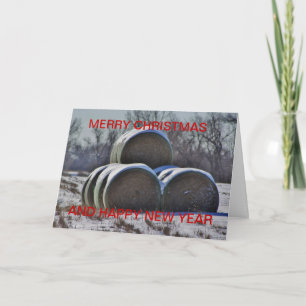 Tarjeta Festiva CARDCard, NAVIDADES HAYBALE