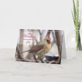 Tarjeta Festiva Cardenal de Pascua