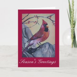 Tarjeta Festiva Cardinal