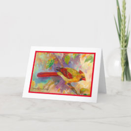 Tarjeta Festiva Cardinal Blank Card