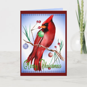 Tarjeta Festiva Cardinal Card navidades