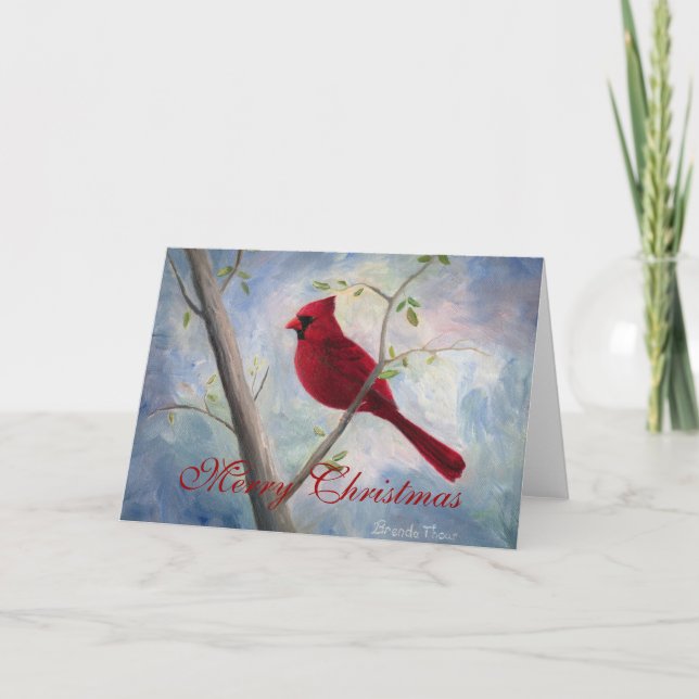 Tarjeta Festiva Cardinal Navidades Blank Card (Anverso)