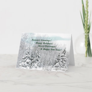 Tarjeta Festiva ¡Carga De Nieve De Invierno!