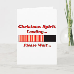 Tarjeta Festiva Carga espiritual de navidades