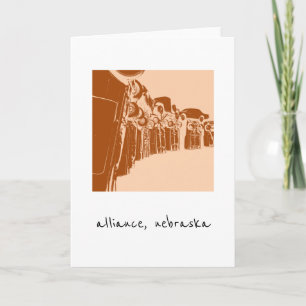 Tarjeta Festiva carhenge en alliance nebraska