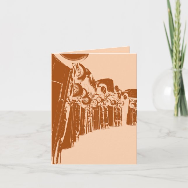 Tarjeta Festiva carhenge en alliance nebraska (Anverso)