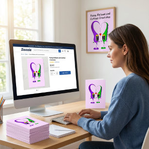 Tarjeta Festiva Caricatura de el día de San Valentín