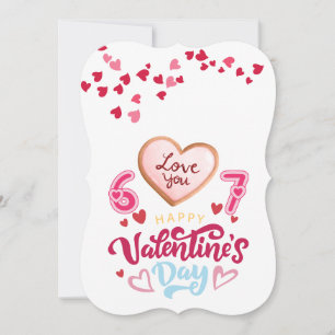 Tarjeta Festiva Cariñoso Viaje en Coche Rosa Día de San Valentín S