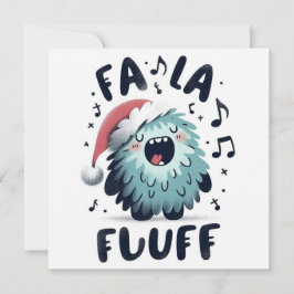 Tarjeta Festiva Cariñoso villancista "fa la fluff"
