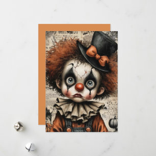 Tarjeta Festiva Carnaval Agrietado – La Melancólica Mascarada