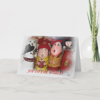 TARJETA FESTIVA CAROLERS