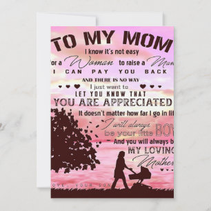 Tarjeta Festiva Carta a mi mamá Carta A Familia