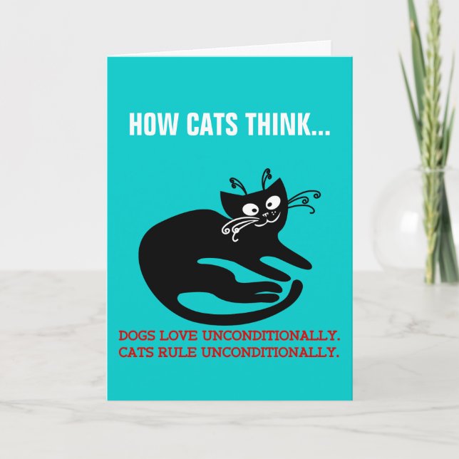 Tarjeta Festiva Carta de amor de mi gato: entrenamiento de obedien (Anverso)