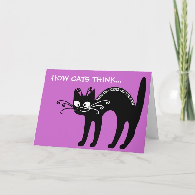 Tarjeta Festiva Carta de amor de mi gato: etiqueta del gato (Anverso)