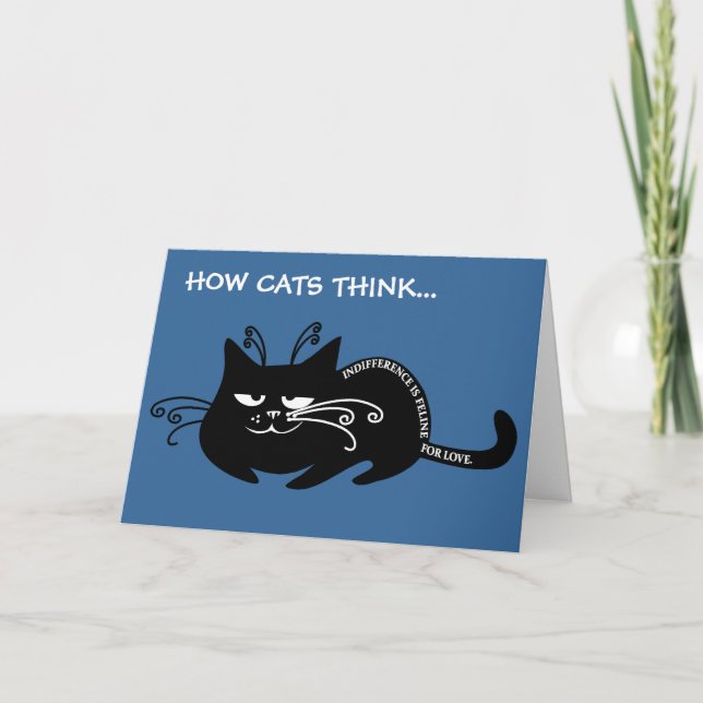 Tarjeta Festiva Carta de amor de mi gato: hablando lengua felina (Anverso)