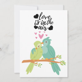 Tarjeta Festiva Carta de amor para los pájaros pequeños y pequeños