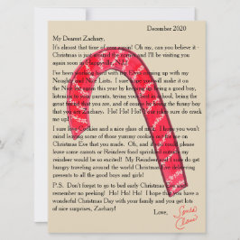 Tarjeta Festiva Carta de los Nutcrackers de Santa Candy Cane