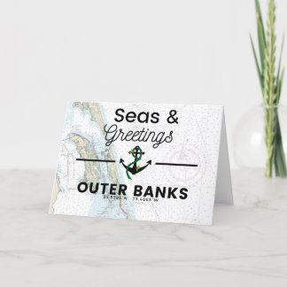 Tarjeta Festiva Carta de Mares y Saludos - Bancos Exteriores