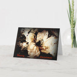 Tarjeta Festiva CARTA DE navidades SEPIA FLOWER