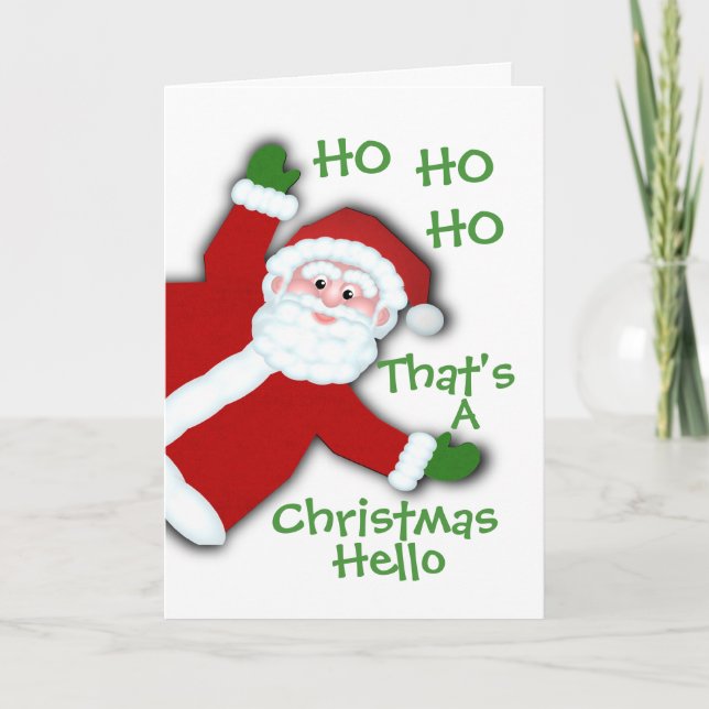 Tarjeta Festiva Carta de Santa (Anverso)