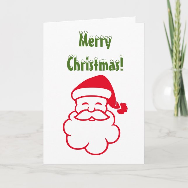 Tarjeta Festiva Carta de Santa (leer más) Santa (Anverso)